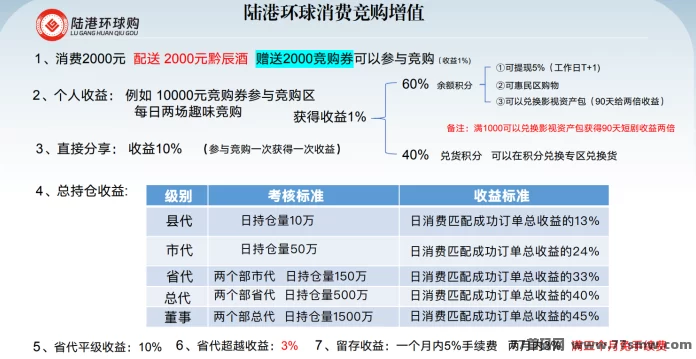 陆港环球购：消费竞购赚收溢，首码团队长带你轻松获利！