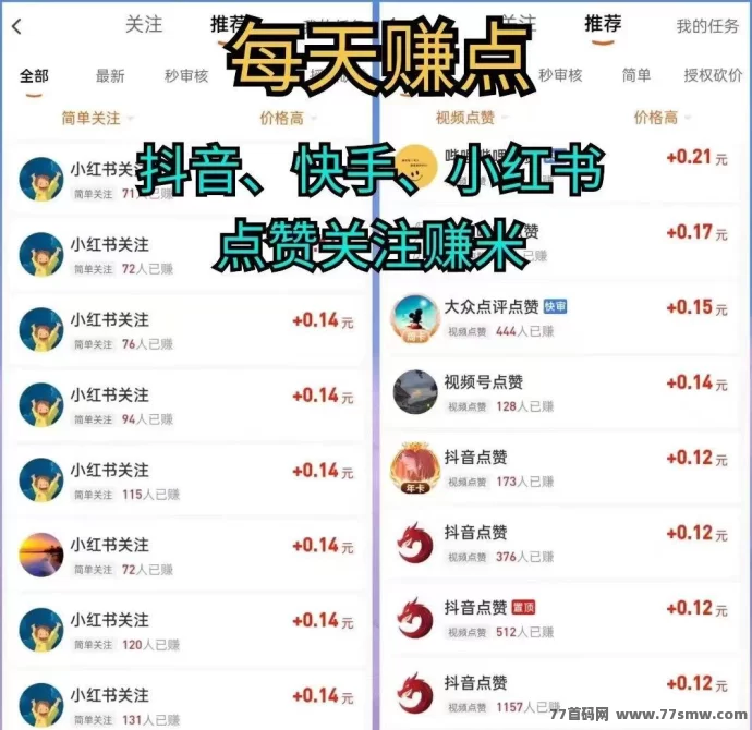每日赚点：零投入利用碎片时间轻松赚零花，每天登录领荭包！