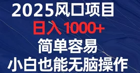 视频号手柄游戏,2025最新无人褂机项目解析!