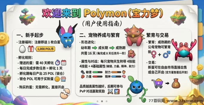 Polymon宝力梦首发：零门槛宠物孵化，轻松赚POL！