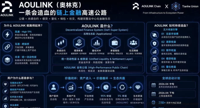 奥林克 Aoulink：首码对接，去中心化金融来了！