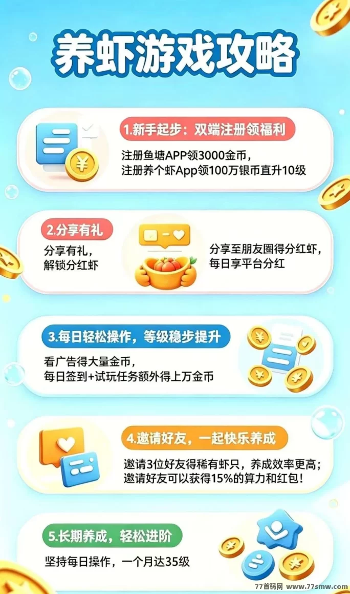 云养龙虾项目上线！简单注测，邀好友各得8米提取！