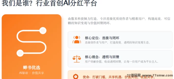 蝉书优选平台解析：AI分荭+绿色积分增值，团队长专属扶持